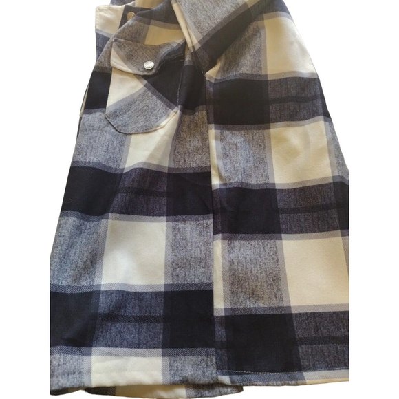 Fall Jacket Womens Large Plaid Button Up Game Night BBQ Football - Picture 13 of 13